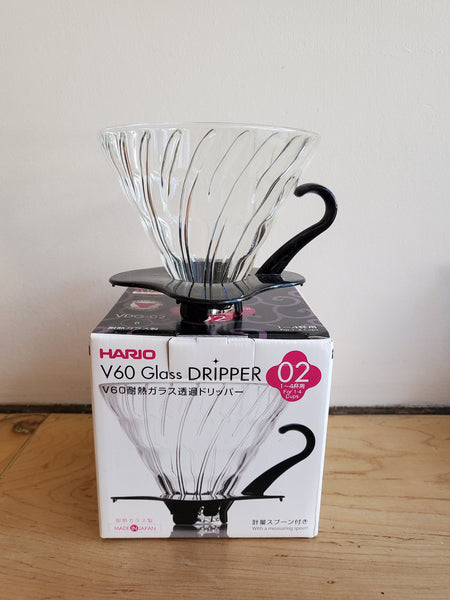 * Brewing Equipment - Hario V60-02 Glass Dripper Pourover