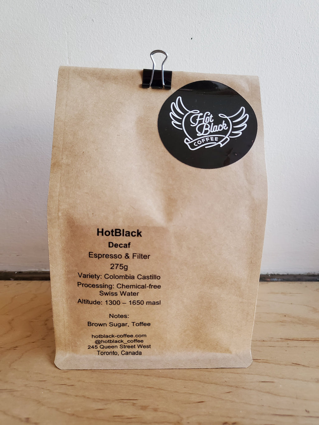 # HotBlack Decaf Blend Espresso & Filter Coffee Beans (buy two items and get 25% off everything)