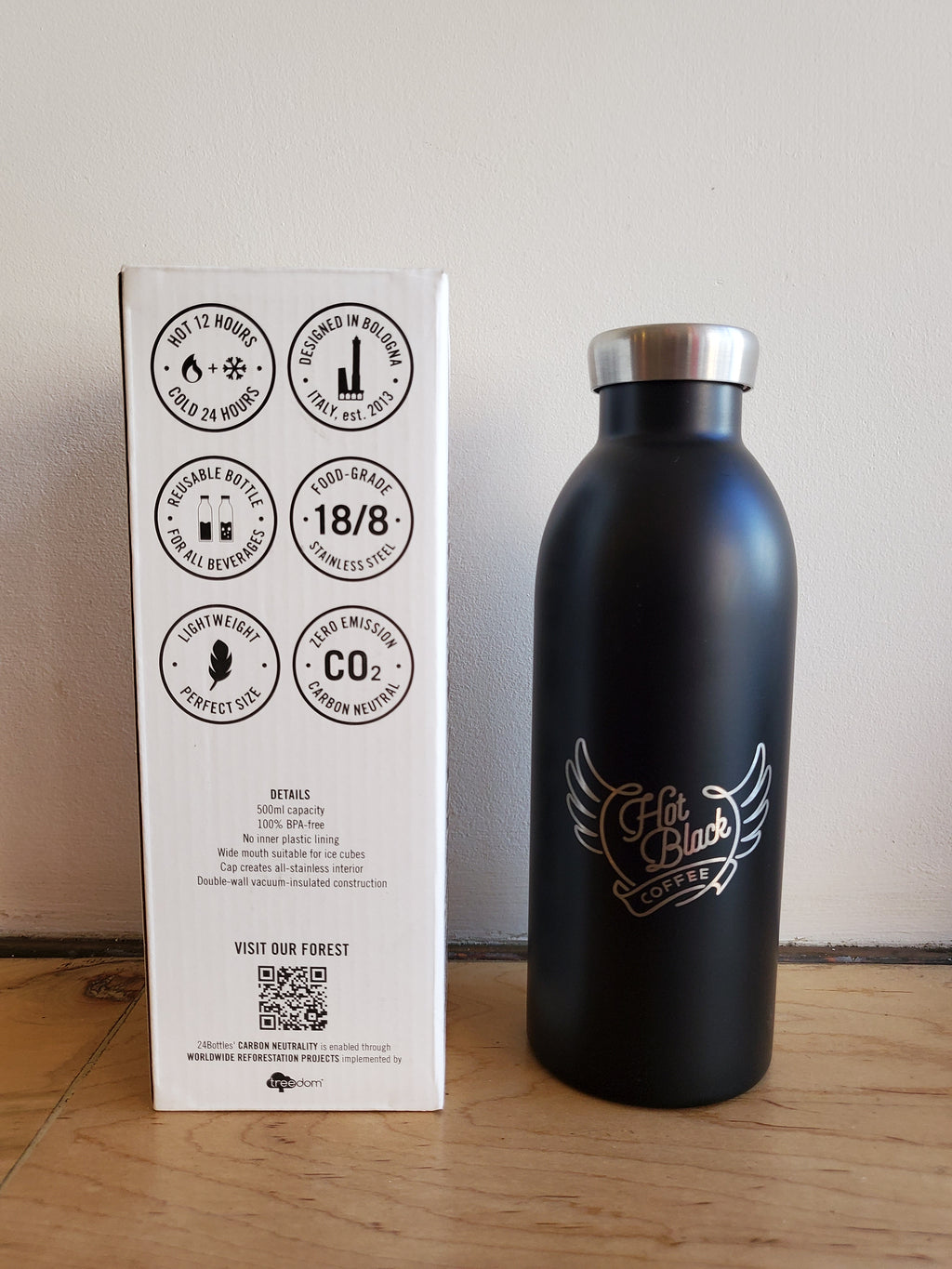 * HotBlack - Unique Branded Stainless Steel Thermos